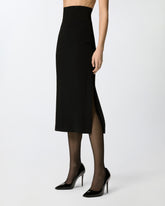 Gonna midi con vita a bustino - | Pinko