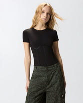 Body bustier a maniche corte - | Pinko