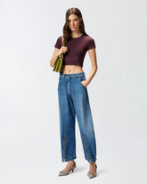 Top bustier con maniche corte - | Pinko