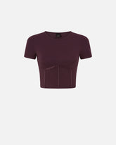 Top bustier con maniche corte - | Pinko