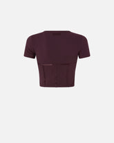 Top bustier con maniche corte - | Pinko