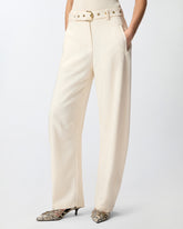 Pantalones con cinturón - | Pinko