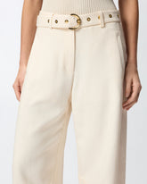Pantalones con cinturón - | Pinko