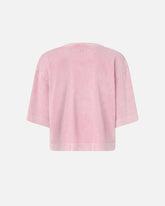 T-shirt cropped con ricamo PINKO distressed - | Pinko