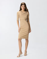 Abito midi aderente con fiocco - | Pinko