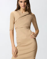 Abito midi aderente con fiocco - | Pinko