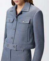 Giubbino cropped con impunture - | Pinko