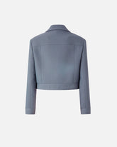 Cropped jacket with topstitching - | Pinko