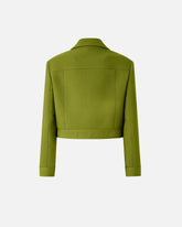 Cropped jacket with topstitching - | Pinko