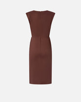 Abito longuette aderente in lino - | Pinko