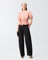 Rückenfreies Cropped-Top mit Volant - | Pinko