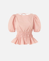 Rückenfreies Cropped-Top mit Volant - | Pinko