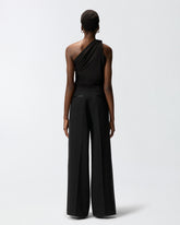 One-shoulder top with knot detail - | Pinko