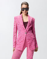 Blazer in pizzo con bottoni gioiello - | Pinko