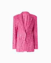 Blazer in pizzo con bottoni gioiello - | Pinko