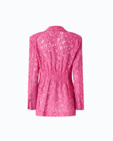 Blazer in pizzo con bottoni gioiello - | Pinko