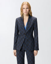Giacca con motivo geometrico e floreale - | Pinko