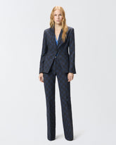 Giacca con motivo geometrico e floreale - | Pinko