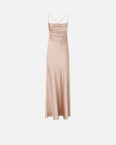 Long slip dress in satin - | Pinko