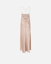 Long slip dress in satin - | Pinko