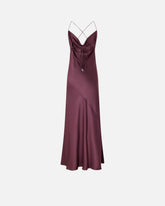 Abito slipdress lungo in satin - | Pinko