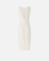 Robe en dentelle florale à encolure dos - | Pinko
