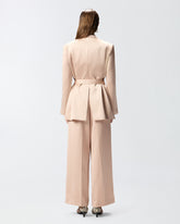 Giacca in satin con cintura - | Pinko