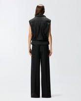 Piumino smanicato con coulisse - | Pinko