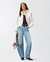 Technical jacket with sheer inserts - | Pinko