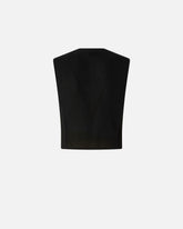 Gilet con bottoni rose gioiello - | Pinko