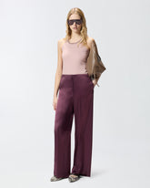 Pantaloni in satin - | Pinko