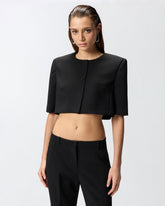 Giacca spencer con bottoni gioiello - | Pinko