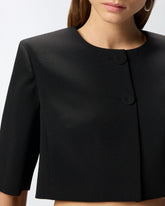 Giacca spencer con bottoni gioiello - | Pinko