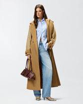 Trench con inserti trasparenti - | Pinko