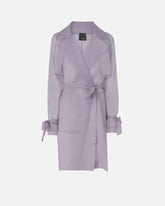 Silk organza trench coat - | Pinko
