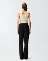 Pantaloni con piega stirata - | Pinko
