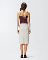 Top in satin with halterneck - | Pinko