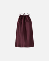 Top in satin con scollo all'americana - | Pinko