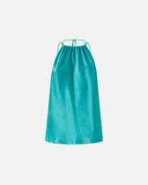 Top in satin con scollo all'americana - | Pinko