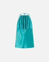 Top in satin con scollo all'americana - | Pinko