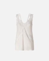 Top lingerie con pizzo - Grigio | Pinko