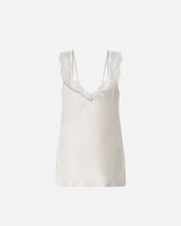 Top lingerie con pizzo - Grigio | Pinko