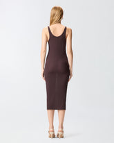 Abito midi aderente con spallina gioiello - | Pinko