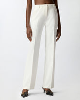 Pantaloni in tela con piega stirata - | Pinko