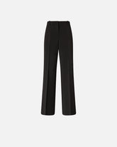 Pantaloni in tela con piega stirata - | Pinko