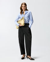 Pantaloni workwear con inserti trasparenti - | Pinko