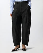 Pantaloni workwear con inserti trasparenti - | Pinko