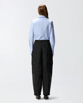 Pantaloni workwear con inserti trasparenti - | Pinko