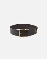 Cintura in pelle liscia con cinturini 6 cm - | Pinko