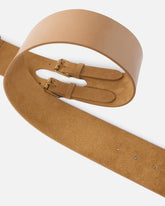 Ceinture en croûte de cuir à sangles 6 cm - | Pinko